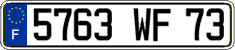 French license plate, FNI