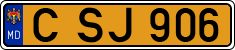 License plate of Moldova, Public transport (1992)