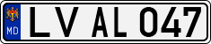 License plate of Moldova, Cars (1992)