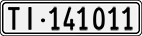 License plate of Switzerland, Cars
