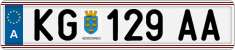 License plate of Austria, Regular plates