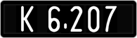 License plate of Austria, 1947 year system