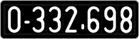 License plate of Austria, 1947 year system