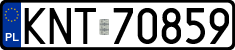 License plates of Poland, Regular car plates