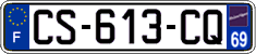French license plate, SIV (ordinary)
