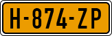 License plate of the Netherlands, Cars