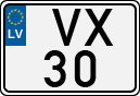 License plate of Latvia, Regular car plates