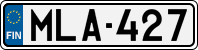License plate of Finland, Cars