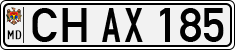 License plate of Moldova, Cars (1992)