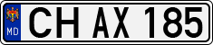 License plate of Moldova, Cars (1992)