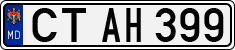 License plate of Moldova, Cars (1992)