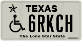 Texas, Vehicles for disabled persons (1ABCD)