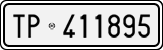 License plate of Italy, Cars (1927 year series)