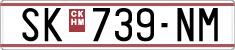 License plate of North Macedonia, Regular plates (1993)