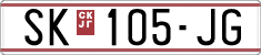 License plate of North Macedonia, Regular plates (1993)