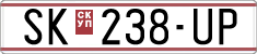 License plate of North Macedonia, Regular plates (1993)