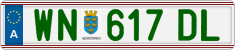 License plate of Austria, Regular plates