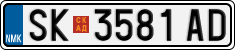 License plate of North Macedonia, Regular plates (2012)