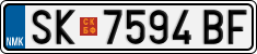 License plate of North Macedonia, Regular plates (2012)