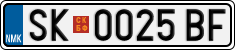 License plate of North Macedonia, Regular plates (2012)