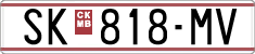 License plate of North Macedonia, Regular plates (1993)