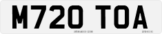 License plate of the United Kingdom, 1983 year system