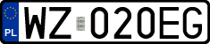 License plates of Poland, Regular car plates