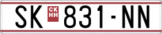 License plate of North Macedonia, Regular plates (1993)