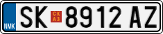 License plate of North Macedonia, Regular plates (2012)