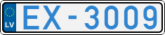 License plate of Latvia, Electric vehicles