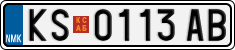 License plate of North Macedonia, Regular plates (2012)