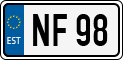 License plate of Estonia, Motorcycles