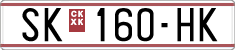 License plate of North Macedonia, Regular plates (1993)