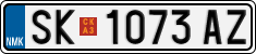License plate of North Macedonia, Regular plates (2012)