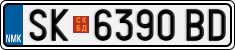 License plate of North Macedonia, Regular plates (2012)
