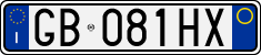 License plate of Italy, Cars (1994 year series)