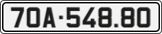 License plate of Vietnam, Cars