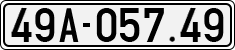 License plate of Vietnam, Cars