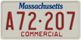 Massachusetts, Commercial vehicles (X12-345)