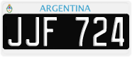 License plate of Argentina, Cars (1995, ABC 123)