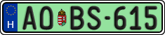 license plates of Hungary, Regular plates (2022)