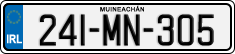 License plate of Ireland, Regular plates