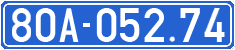 License plate of Vietnam, Government and public administrations