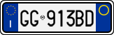 License plate of Italy, Cars (1994 year series)