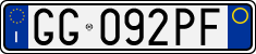 License plate of Italy, Cars (1994 year series)