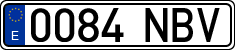License plates of Spain, Ordinary (2000)