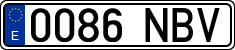 License plates of Spain, Ordinary (2000)