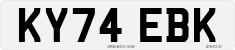 License plate of the United Kingdom, 2001 year system