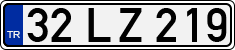 License plate of Turkey, Regular plates