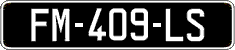 French license plate, SIV (oldtimers)